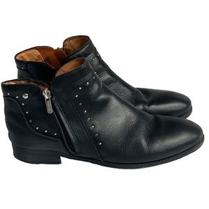 Pikolinos Ankle Booties Leather w/elastic Panel Side Zip Low Heel 39 US 9
